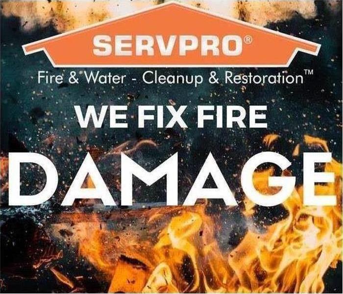 SERVPRO "we fix fire damage" photo